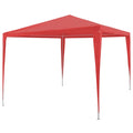 Partyzelt Rot 300 x 300 x 255 cm PE und Stahl