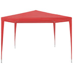 Partyzelt Rot 300 x 300 x 255 cm PE und Stahl