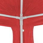 Partyzelt Rot 900 x 300 x 255 cm PE und Stahl