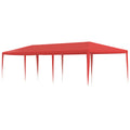 Partyzelt Rot 900 x 300 x 255 cm PE und Stahl
