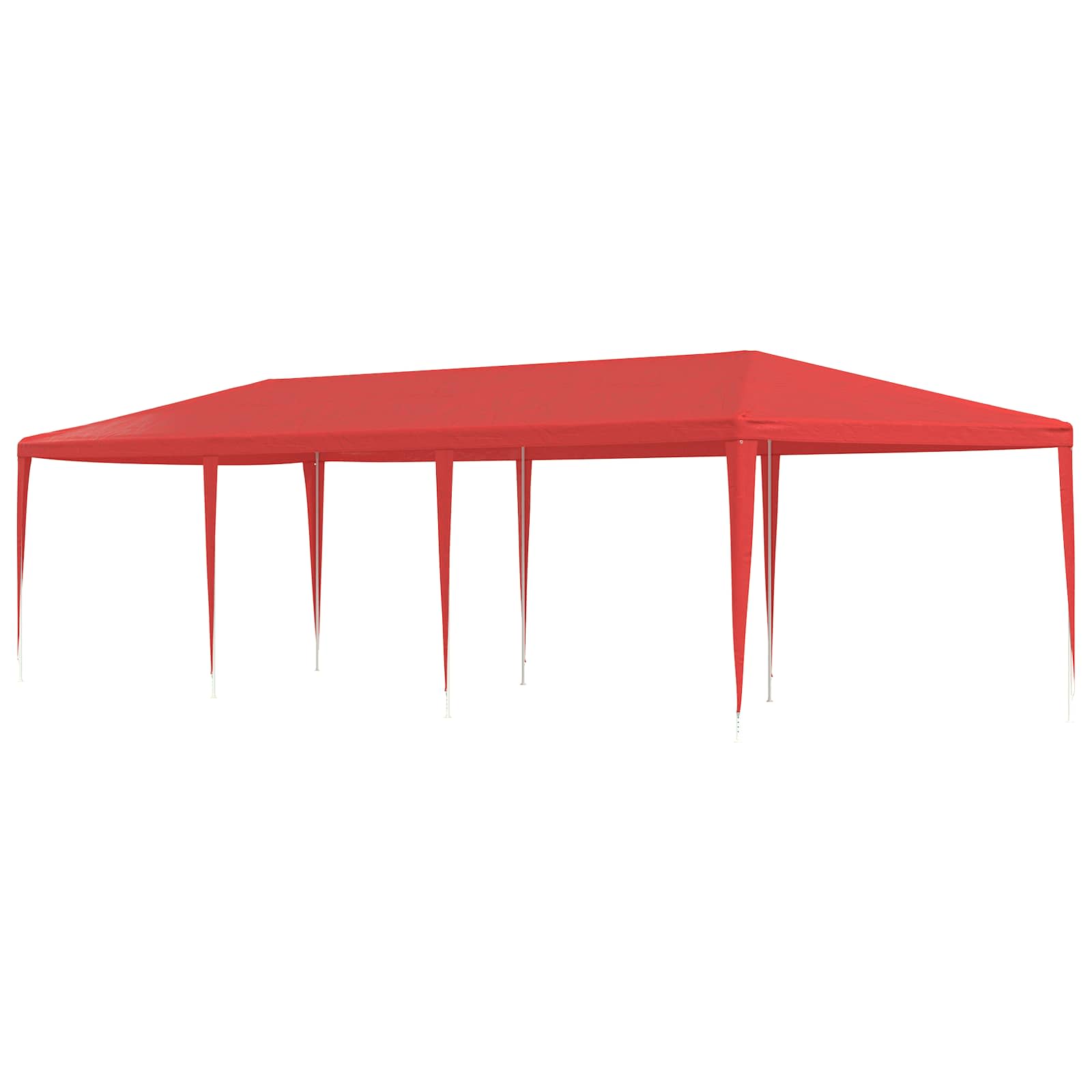 Partyzelt Rot 900 x 300 x 255 cm PE und Stahl