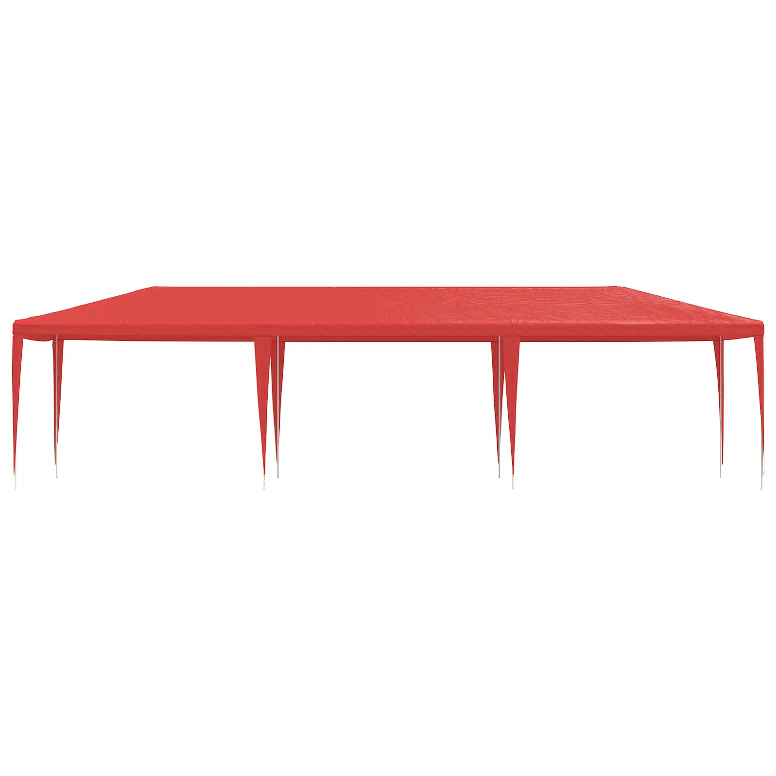 Partyzelt Rot 900 x 300 x 255 cm PE und Stahl