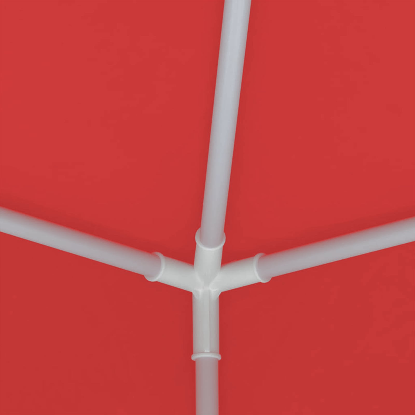 Party-Zelt Rot 200 x 200 x 240 cm PE und Stahl