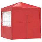 Party-Zelt Rot 200 x 200 x 240 cm PE und Stahl