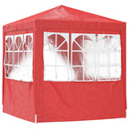 Party-Zelt Rot 200 x 200 x 240 cm PE und Stahl