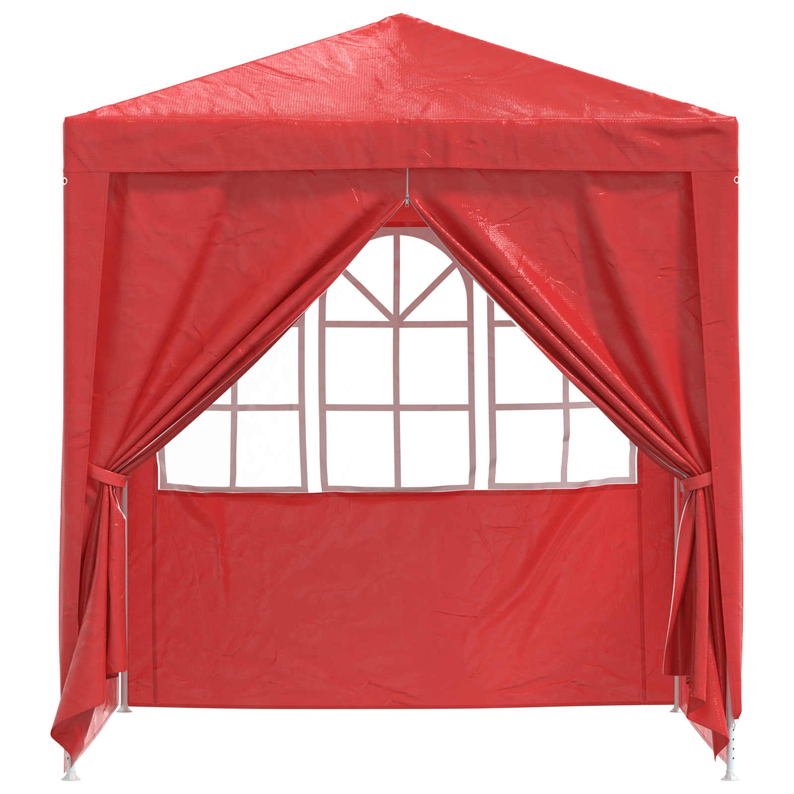 Party-Zelt Rot 200 x 200 x 240 cm PE und Stahl