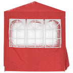 Party-Zelt Rot 200 x 200 x 240 cm PE und Stahl