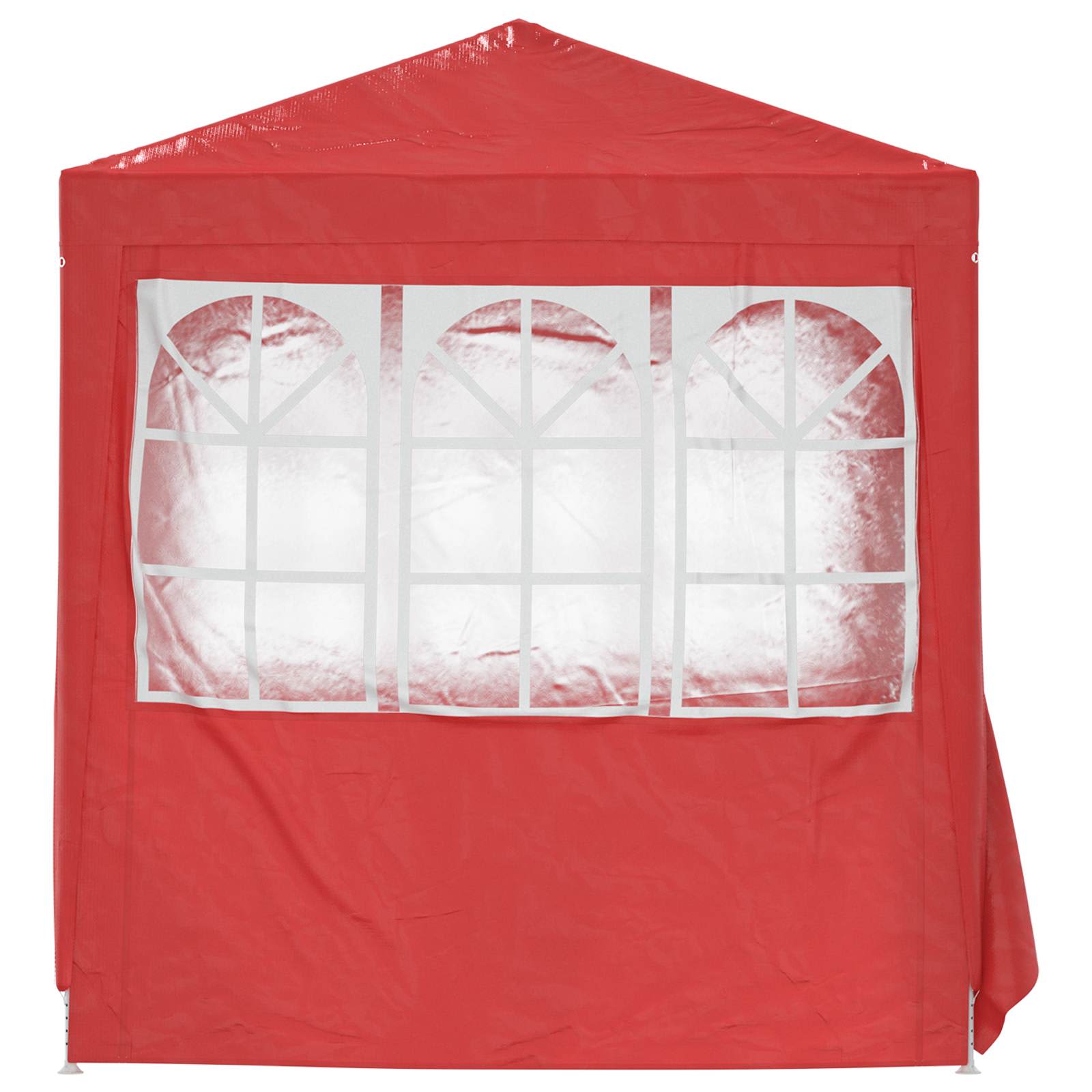 Party-Zelt Rot 200 x 200 x 240 cm PE und Stahl
