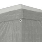 Party-Zelt 300 x 300 x 255 cm Hellgrau PE und Stahl