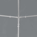 Party-Zelt 300 x 300 x 255 cm Hellgrau PE und Stahl