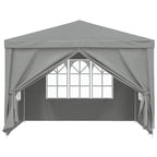 Party-Zelt 300 x 300 x 255 cm Hellgrau PE und Stahl