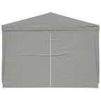 Party-Zelt 300 x 300 x 255 cm Hellgrau PE und Stahl