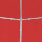 Party-Zelt 900 x 300 x 255 cm Rot PE und Stahl