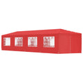 Party-Zelt 1200 x 300 x 255 cm Rot PE und Stahl