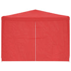 Party-Zelt 1200 x 300 x 255 cm Rot PE und Stahl