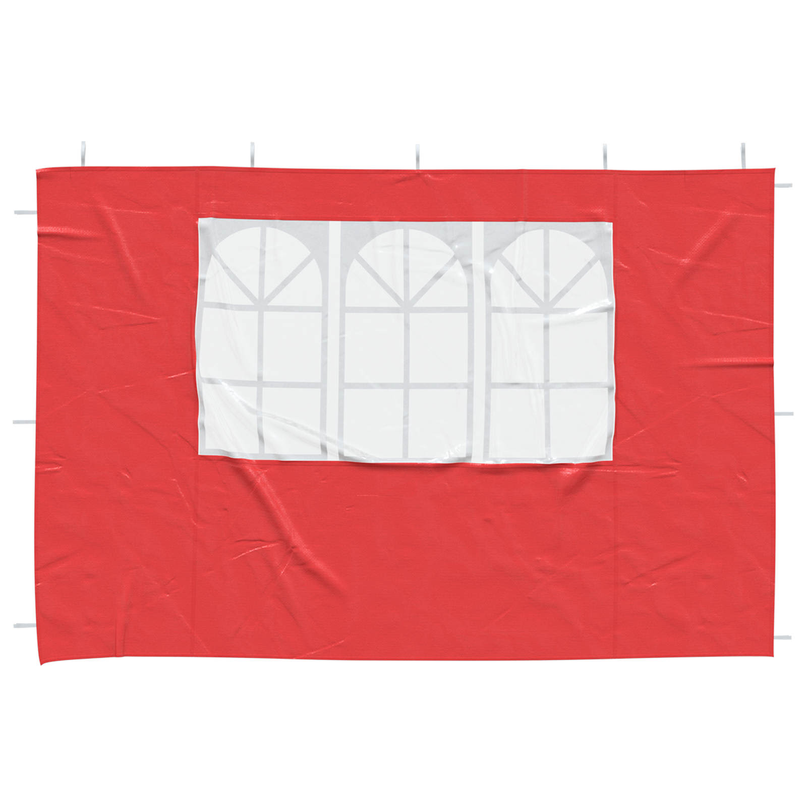 Party Zelt Seitenteil 2 pcs 300 x 195 cm Rot PE und Stahl