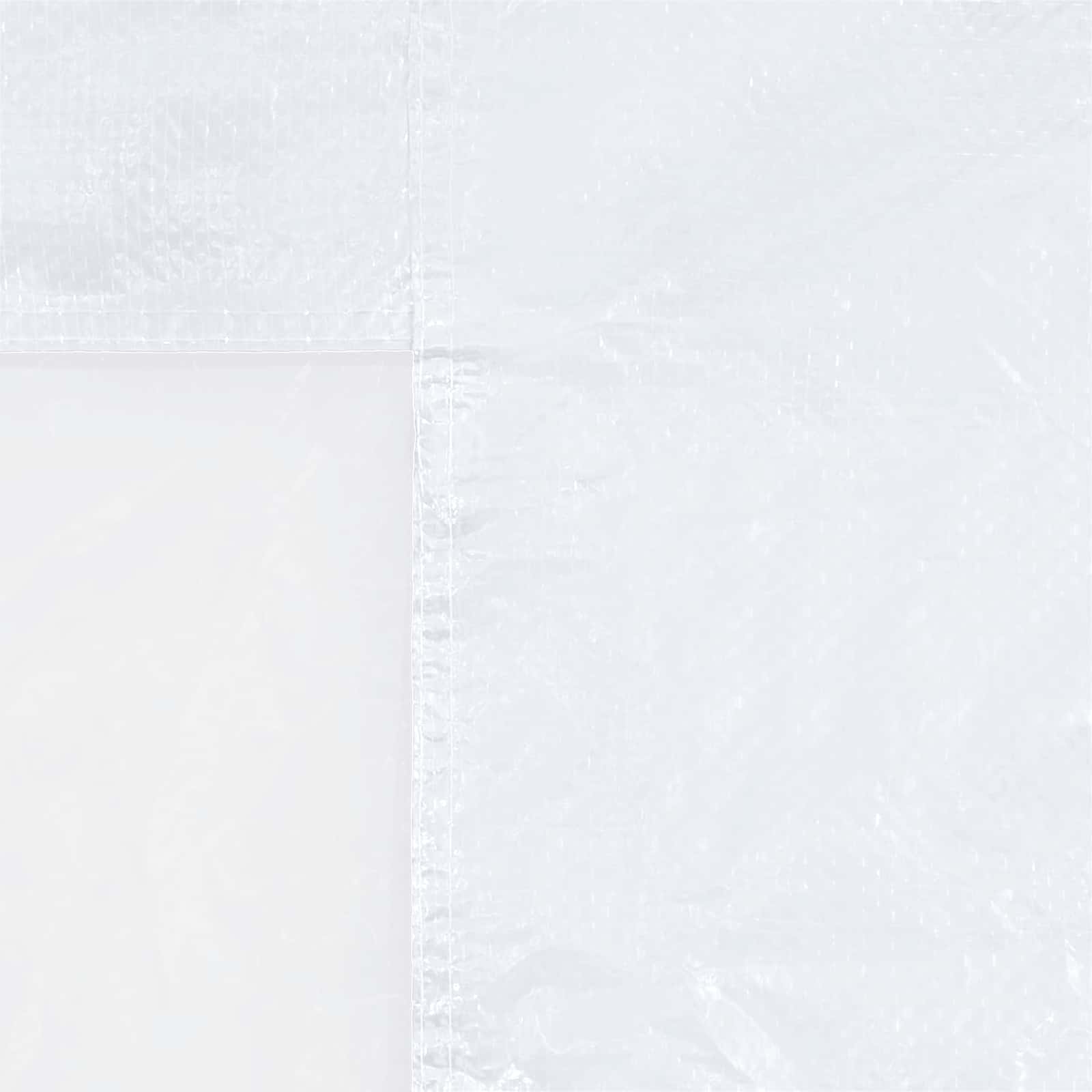 Party Zelt Seitenteil 2 pcs 200 x 195 cm Weiß PE und Stahl