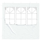 Party Zelt Seitenteil 2 pcs 200 x 195 cm Weiß PE und Stahl