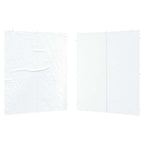 Party Zelt Seitenteil 2 pcs Weiß 200 x 195 cm PE und Stahl