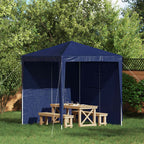 Party Zelt Seitenteil 2 pcs Blau 200 x 195 cm PE und Stahl