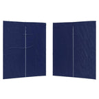 Party Zelt Seitenteil 2 pcs Blau 200 x 195 cm PE und Stahl