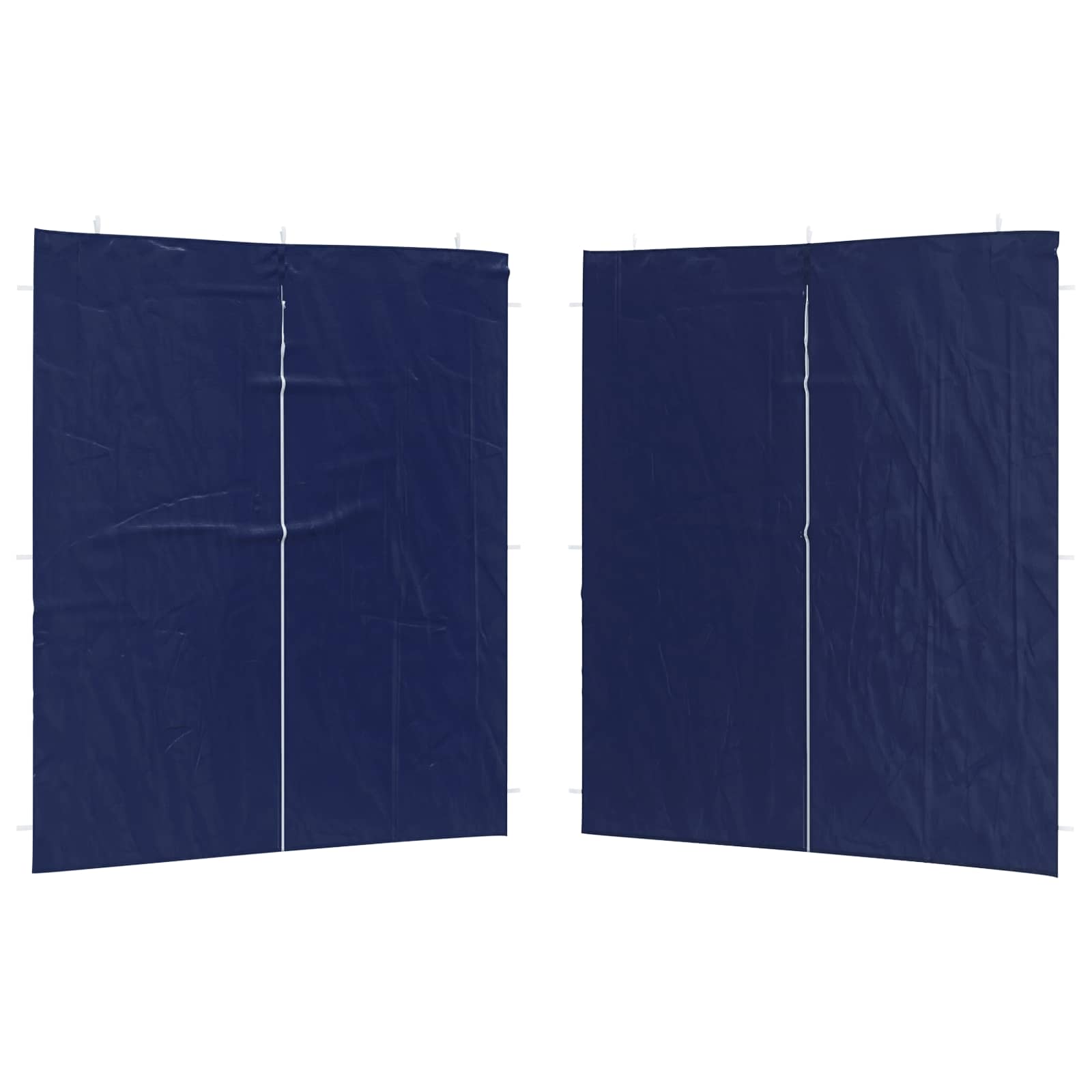 Party Zelt Seitenteil 2 pcs Blau 200 x 195 cm PE und Stahl