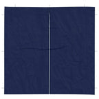 Party Zelt Seitenteil 2 pcs Blau 200 x 195 cm PE und Stahl