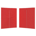 Party Zelt Seitenteil 2 pcs Rot 200 x 195 cm PE und Stahl