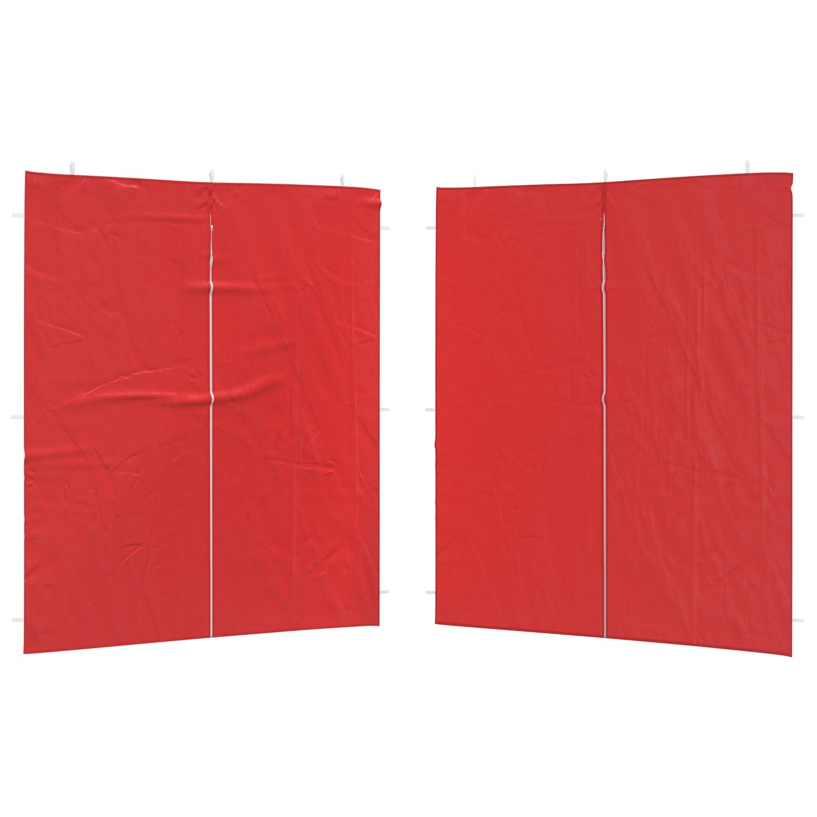 Party Zelt Seitenteil 2 pcs Rot 200 x 195 cm PE und Stahl