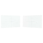 Party Zelt Seitenteil 2 pcs Weiß 400 x 195 cm PE und Stahl