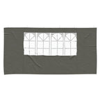 Party Zelt Seitenteil 2 pcs 400 x 195 cm Anthrazit PE und Stahl