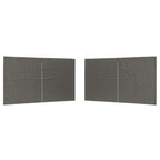Party Zelt Seitenteil 2 pcs Anthrazit 400 x 195 cm PE und Stahl