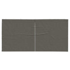 Party Zelt Seitenteil 2 pcs Anthrazit 400 x 195 cm PE und Stahl