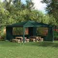 Party Zelt Seitenteil 2 pcs 400 x 195 cm Grün PE und Stahl