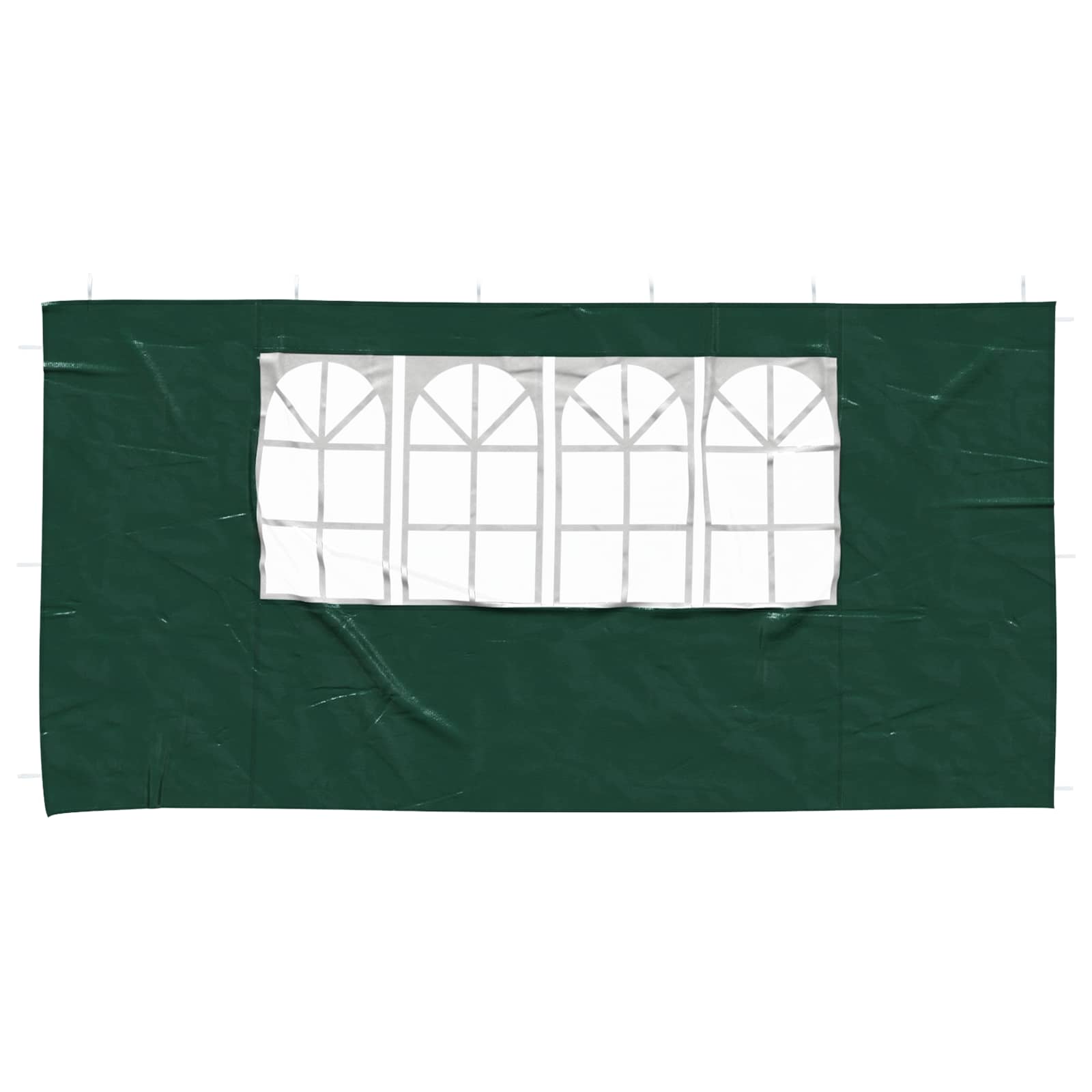 Party Zelt Seitenteil 2 pcs 400 x 195 cm Grün PE und Stahl