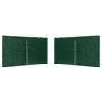 Party Zelt Seitenteil 2 pcs Grün 400 x 195 cm PE und Stahl