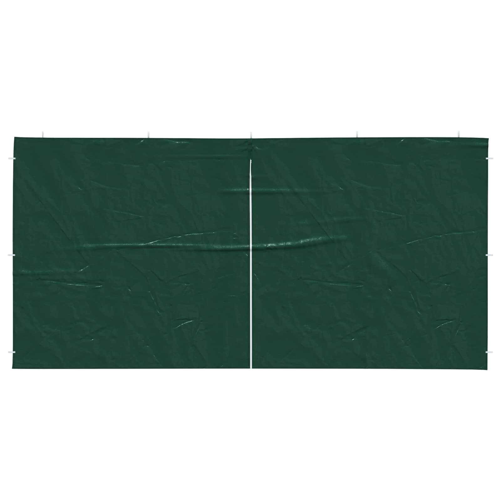 Party Zelt Seitenteil 2 pcs Grün 400 x 195 cm PE und Stahl