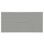 Party Zelt Seitenteil 2 pcs Hellgrau 400 x 195 cm PE und Stahl