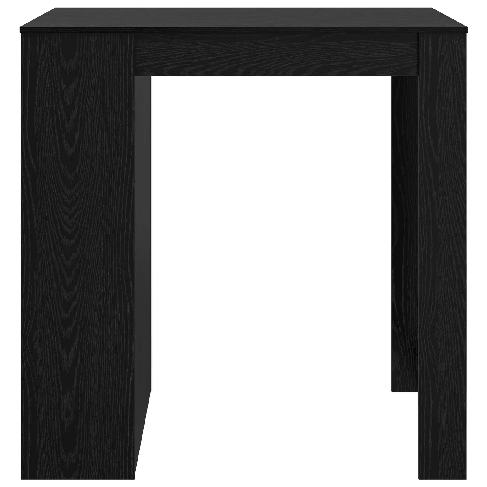 Bartisch Schwarz Eichen-Optik 102 x 70 x 103,5 cm Holzwerkstoff