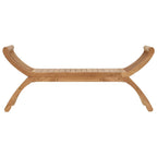 Gartenbank 2-Sitzanzahl 126 cm Massivholz Teak Natur