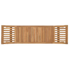 Gartenbank 2-Sitzanzahl 126 cm Massivholz Teak Natur