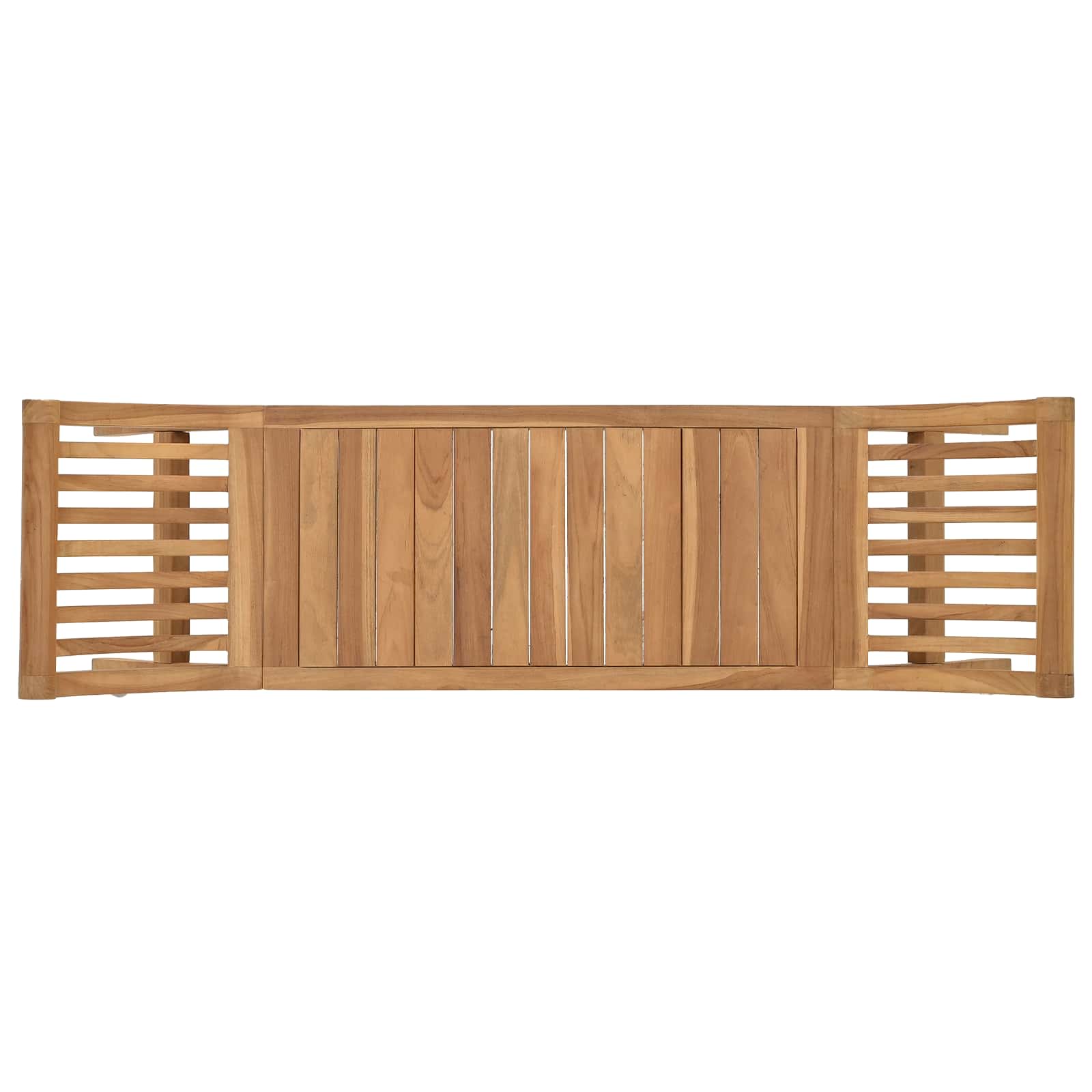 Gartenbank 2-Sitzanzahl 126 cm Massivholz Teak Natur