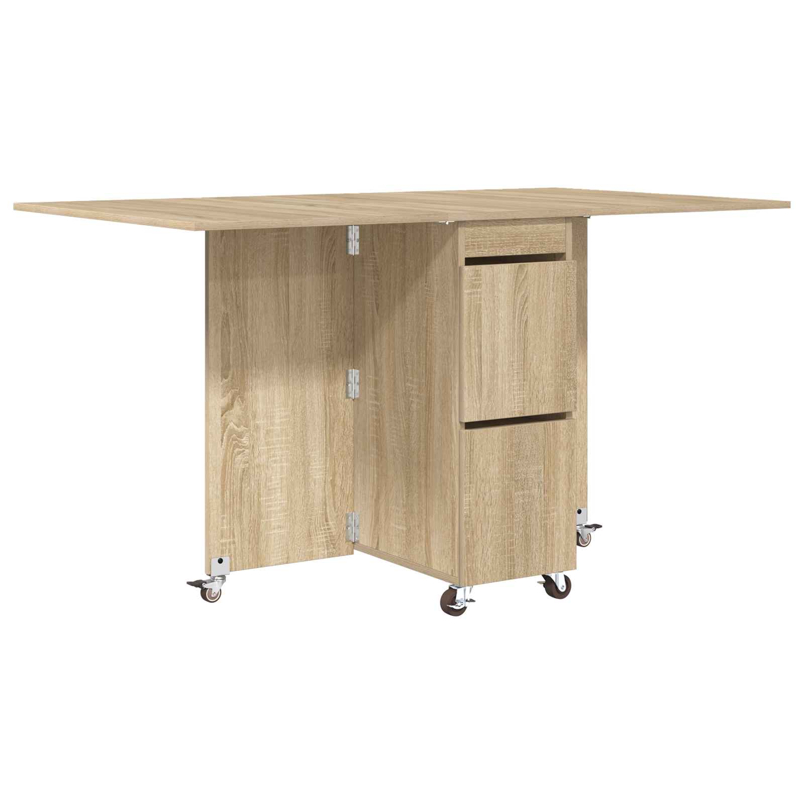 Esstisch 2 pcs 140 x 80 x 77 cm Holzwerkstoff Sonoma-Eiche