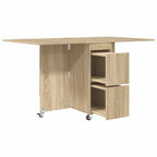 Esstisch 2 pcs 140 x 80 x 77 cm Holzwerkstoff Sonoma-Eiche