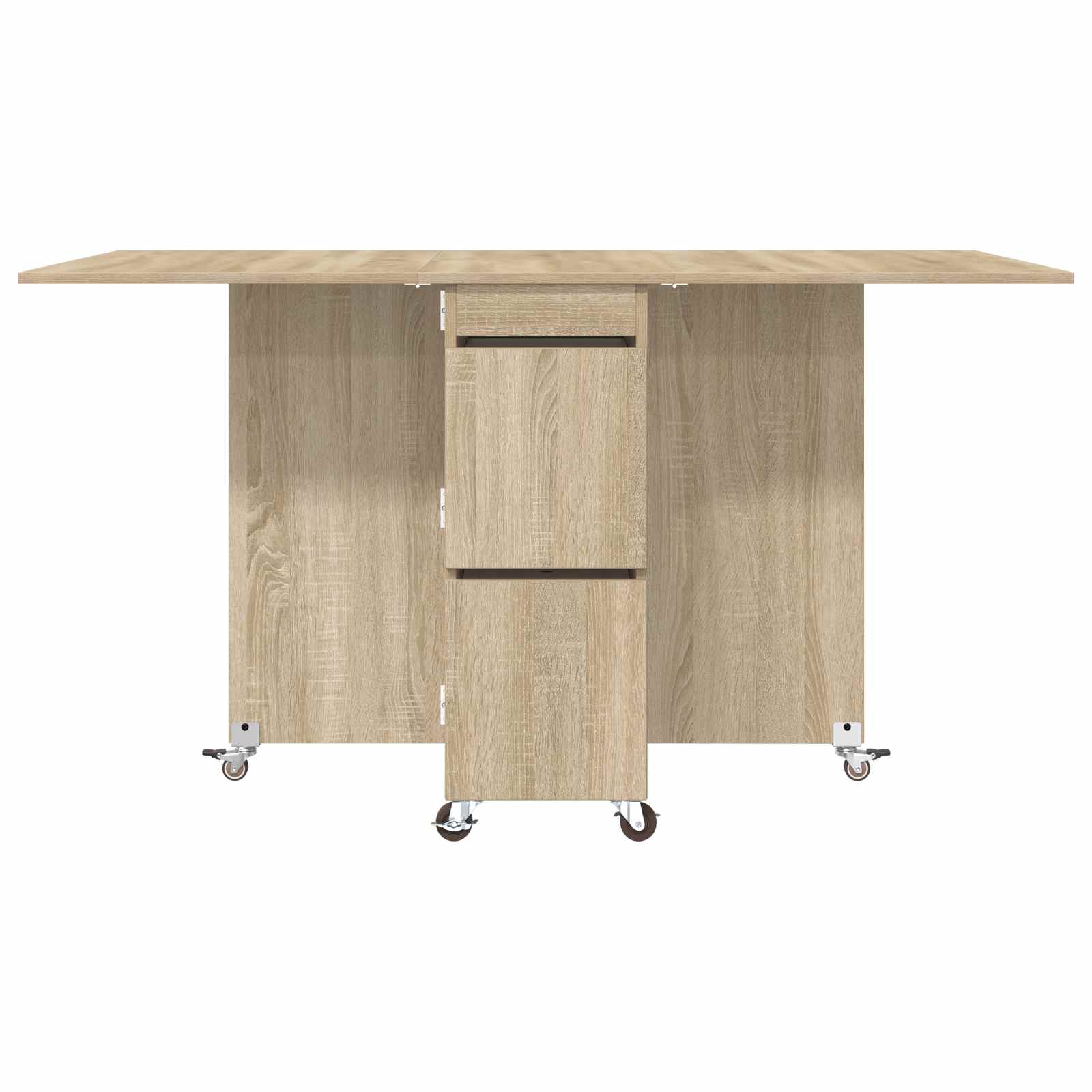 Esstisch 2 pcs 140 x 80 x 77 cm Holzwerkstoff Sonoma-Eiche