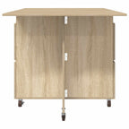 Esstisch 2 pcs 140 x 80 x 77 cm Holzwerkstoff Sonoma-Eiche