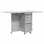 Esstisch 2 pcs 140 x 80 x 77 cm Holzwerkstoff Betongrau