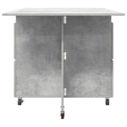 Esstisch 2 pcs 140 x 80 x 77 cm Holzwerkstoff Betongrau