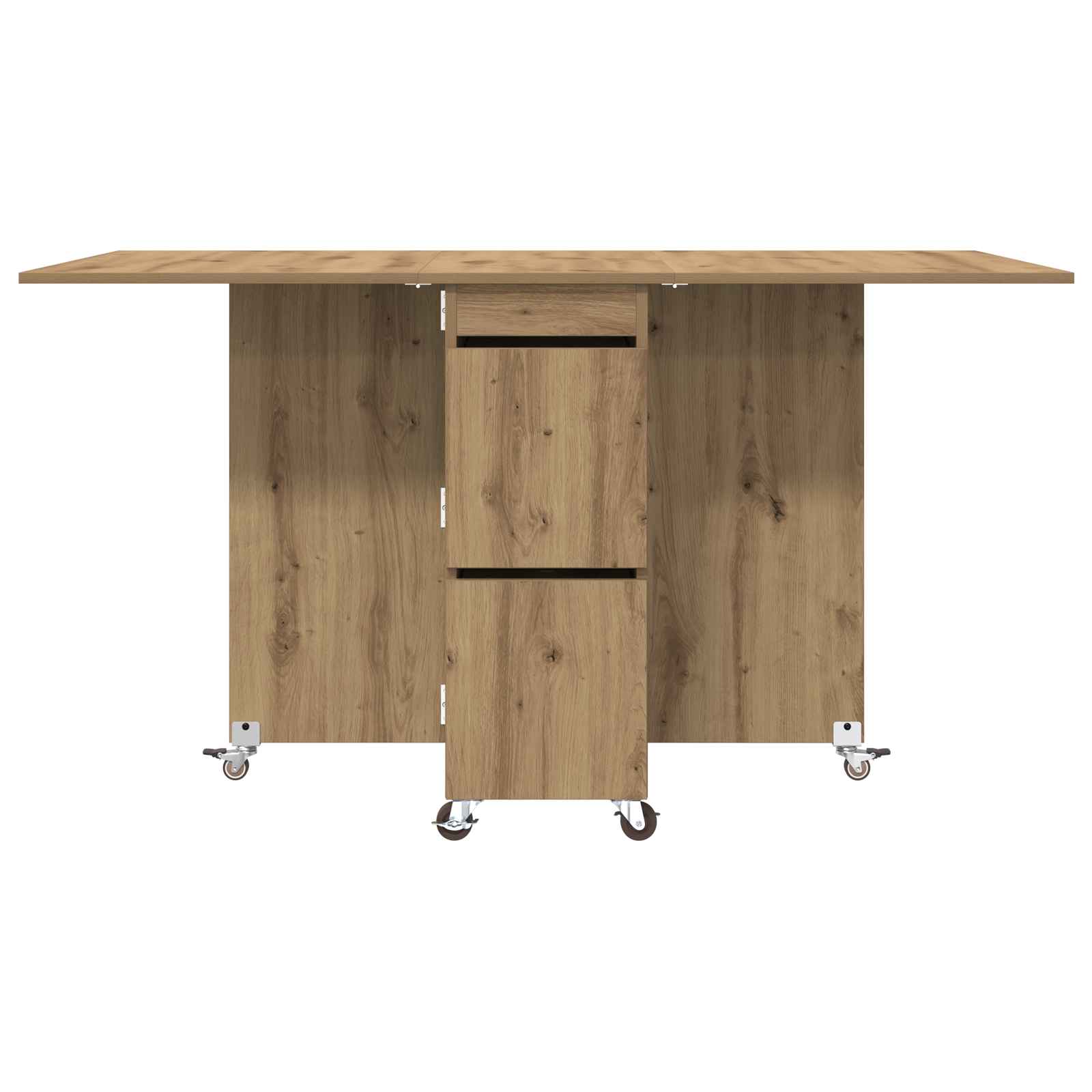 Esstisch 2 pcs 140 x 80 x 77 cm Holzwerkstoff Artisan-Eiche