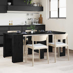 Esstisch 180 x 85 x 75 cm Holzwerkstoff Schwarze Eiche